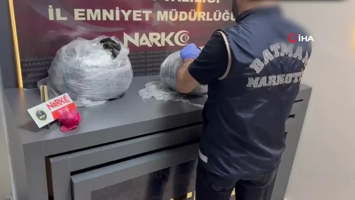 Batman’da 6.25 kg Uyuşturucu Ele Geçirildi